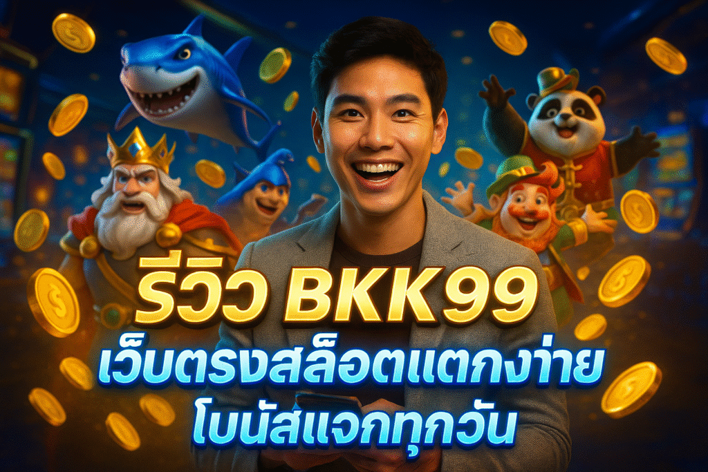 รีวิว BKK99 เว็บตรงสล็อตแตกง่าย โบนัสแจกทุกวัน